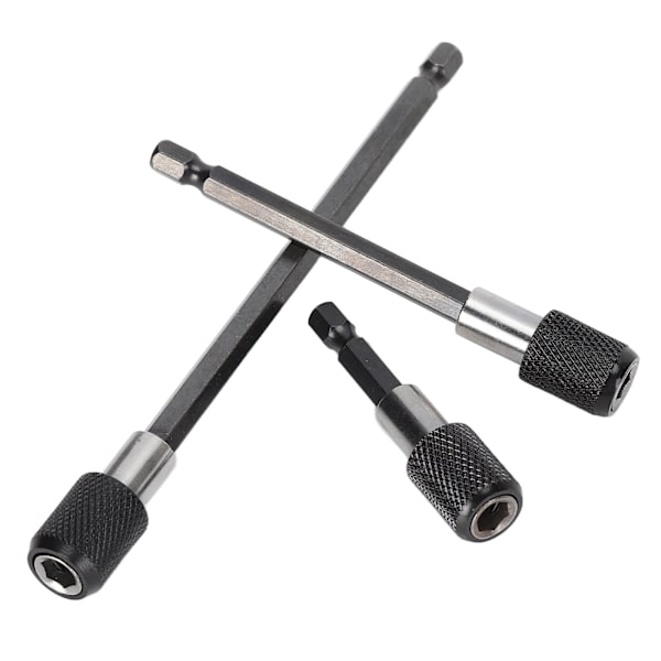 Magnetisk Borrförlängare Snabbkopplings Skruvmejsel Bitshållare Sexkantsskaft Förlängningschuck Adapter Set Snabbväxlings Bitshållare Hållbart Krom Vanadin