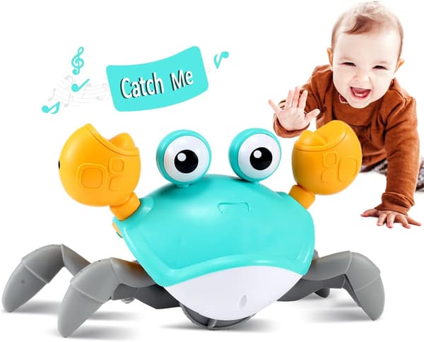 Krypende krabbe baby leketøy (grønn)