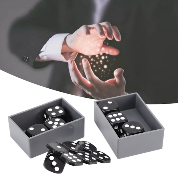 Trolleritärningsset Robust Akrylmaterial Blekningsbeständigt Reptåligt Slät Och Polerad Utsida Tärningar För Flera Spel Magnetiskt Tärningsset Med