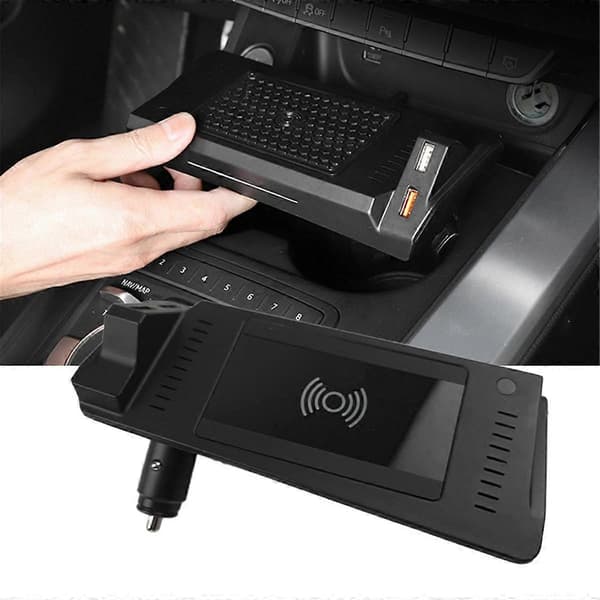 15W Rask Telefonholder Lading Bil Trådløs Lader for A4L A5 2017-2023 Tilbehør Trim