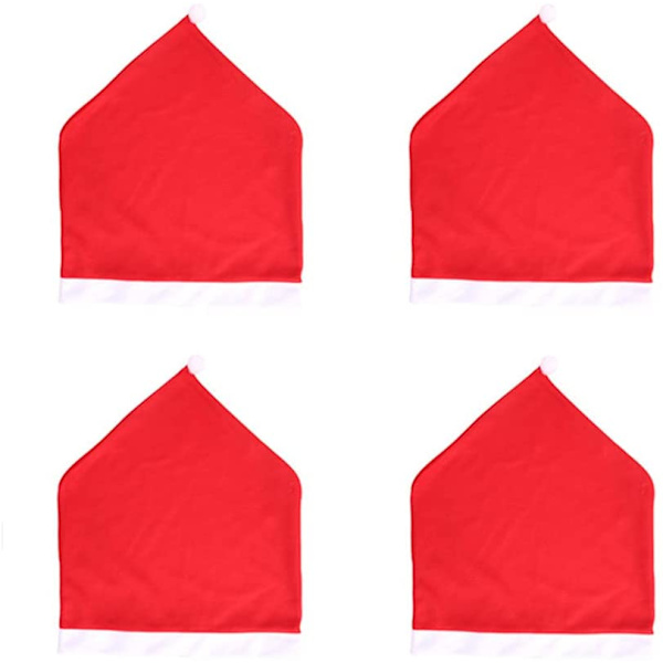 com-four® 4X Premium Stuhlhussen für Weihnachten -