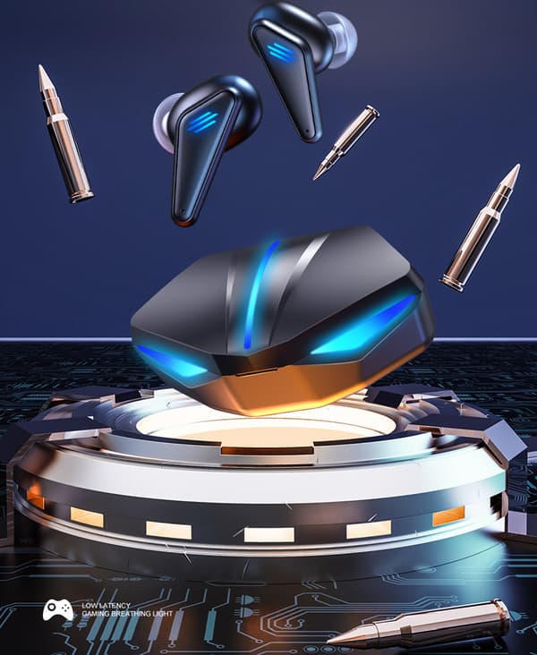 K55 Gaming True Wireless Bluetooth-nappikuulokkeet väriä vaihtavilla hengitysvaloilla (in-ear)