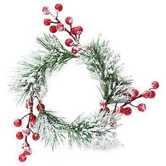 Jul Ljusring Julkrans Ljusring Julbordsdekoration Dörrväggkrans