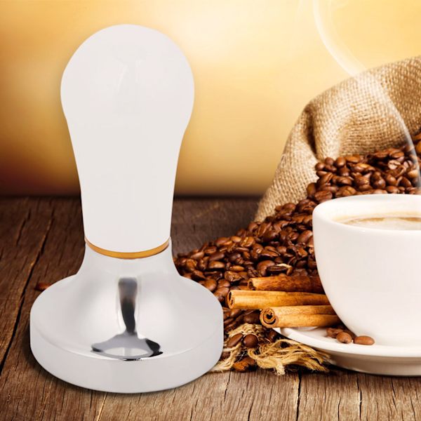 57,5 mm praktisk handhållen kaffepress i aluminium med handtag