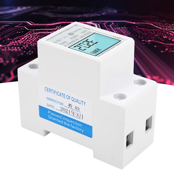 Energi KWh Mätare Mikroelektronikteknik LCD Bakgrundsbelysning Energimätare Med Multi Testnummer Visning Digital Bearbetningsteknik