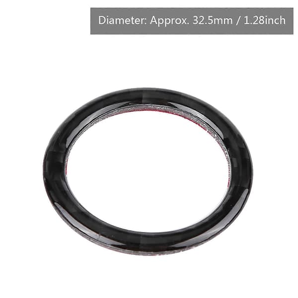 Karbonfiber Bilmotor Startknapp Ring Dekorativ Rammedeksel for E90/92/93