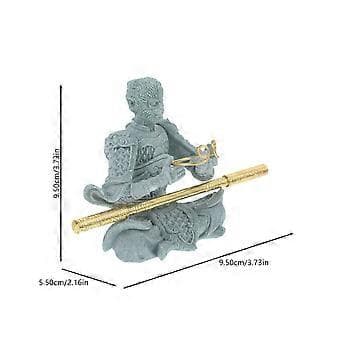 Sandstensapa Dekoration Te Husdjur Apa Figur Ornament Mini Apa Prydnad