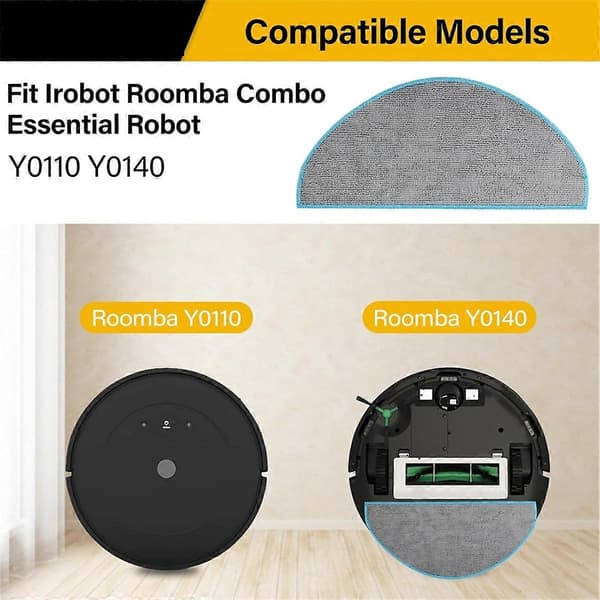 6-pack Y0140 moppdynor reservdelar för Combo Essential Y0140 Y0112 Y0110 dammsugare