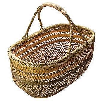 Hjem Grønnsaker Kurv Bambus Egg Kurv Vevd Handlekurv (Tilfeldig Farge)