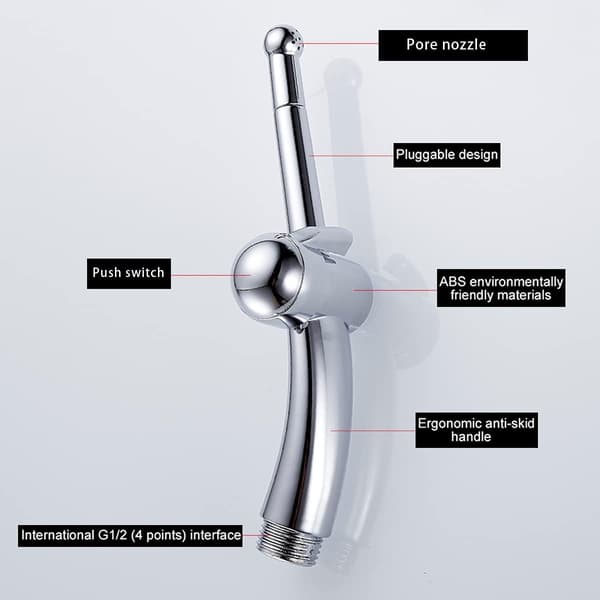WC Bidee Suihkupää, Kromiviimeistely, 7 Reikää
