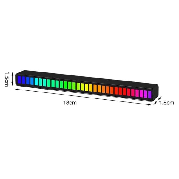RGB Sound Reactive LED Light Bar LED Färgglad ljudkontroll