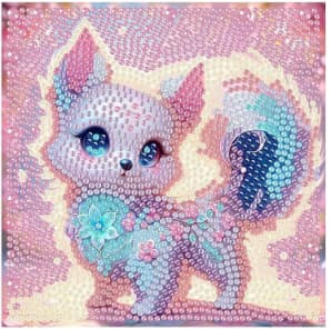 15*15cm Fantasy Søde Kæledyr Serie Diamantmaleri Sæt - DX5522