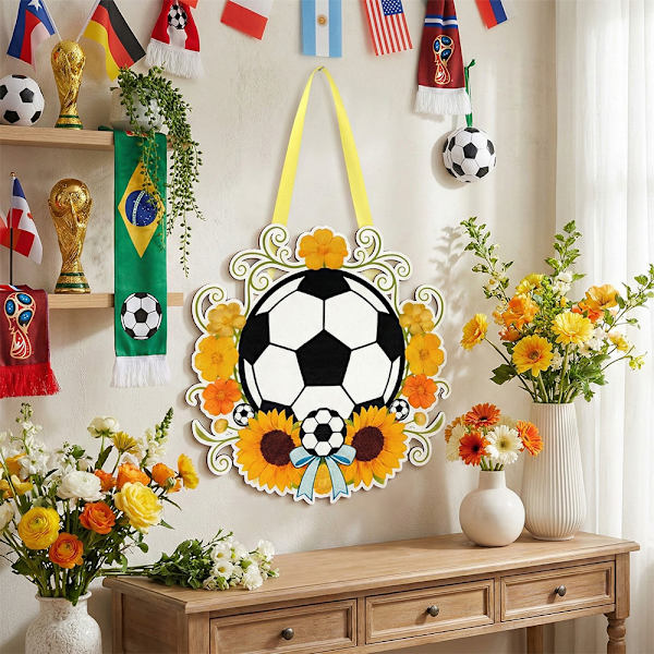 Fodbold-tema dekorative ornamenter