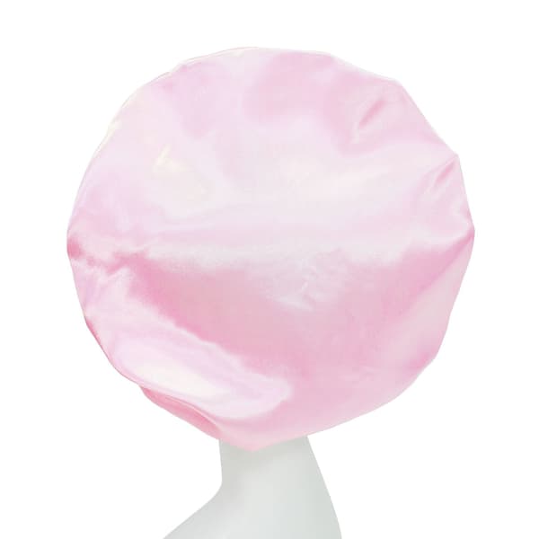 Kvinnor Satin Solid Sovhatt Nattmössa Hårvård Bonnet N