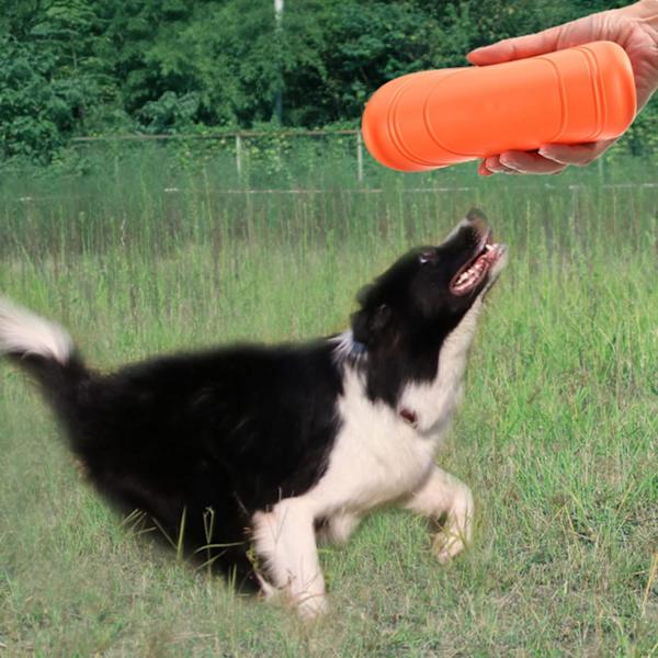 3-pack Hundfrisbees, Naturgummiskålar, Gummileksaksfrisbee
