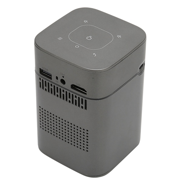 Mini Projektor Quad Core 1080P HD 2GB 32GB Dual Band 2.4G 5G HIFI DLP-teknik Smart Bärbar Projektor för Hemmet 100‑240V EU-kontakt