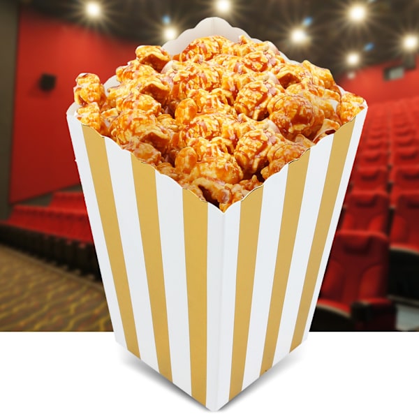 60 st randiga popcornpåsar presentaskar för födelsedag