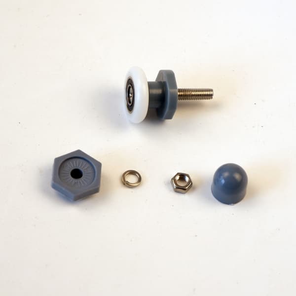 10 enkelt dusjdørrull/hjul/taljer/føringer 23mm diameter