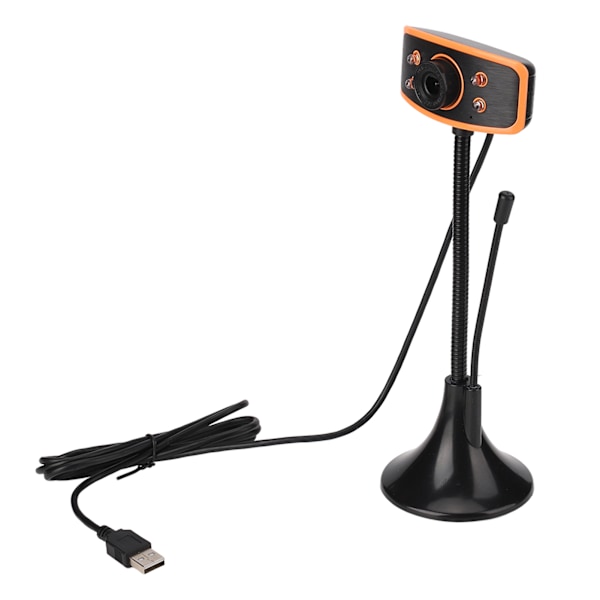 Datorkamera 1080P HD Skrivbordswebbkamera USB Extern Kamera med Mikrofon för Bärbara Datorer och Stationära Datorer