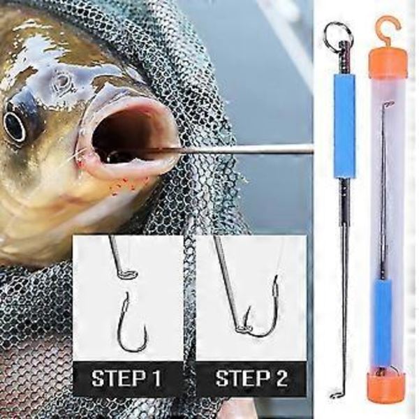 Fiskekrog Hurtig Fjernelse Rustfrit Stål Nem Fiskekrogfjerner (5 Stykker, Blå)