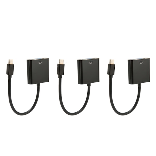 3st Mini DP till VGA Adapter 1900x1200 60Hz Stabil Överföring Plug and Play Mini DisplayPort till VGA Adapter för PC