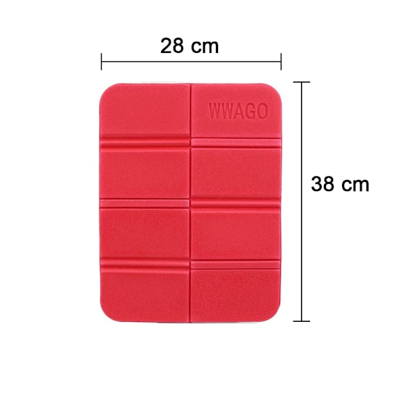 2PCS Skum Vandrringssæde Pad, Foldbar Vandtæt Ultralet