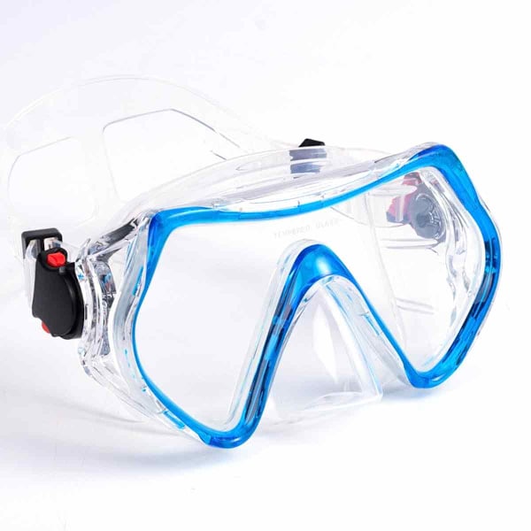 Snorkelmask, imskyddad och läckagesäker flytande simglasögon, 180° högupplöst panoramadykmask med näsmask, simglasögon Style 3
