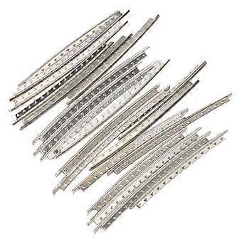 21x Basgitarrer Koppar Bandtråd Set 2.7mm Förskuren Bredd Silver()