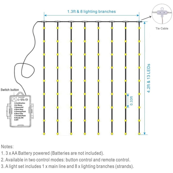 LED-paraplylampor utomhus vattentäta batteridrivna fe