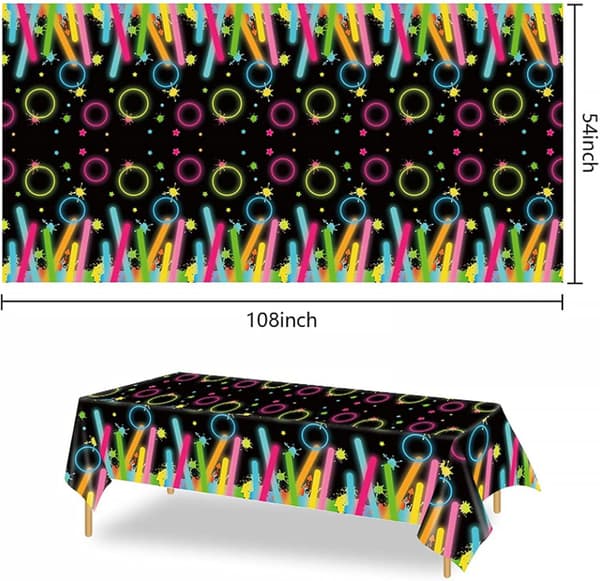 Födelsedagsfestduk, 220×130cm Tårta Konfetti Plastduk