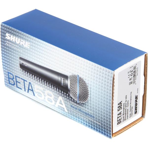 Trådbunden mikrofon Shure BETA58A – Klar och balanserad ljudinspelning