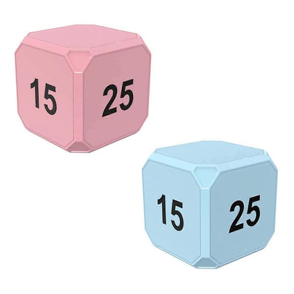 Pink Flip-To-Change Mini Digital Timer, LED-display, 4 forudindstillede tider, Dual Mode, Nedtællings-madlavningstimer