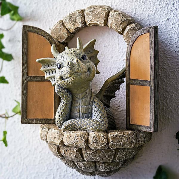 Hage Drager Figurer Polyresin Drager Hage Dekorative Figurer