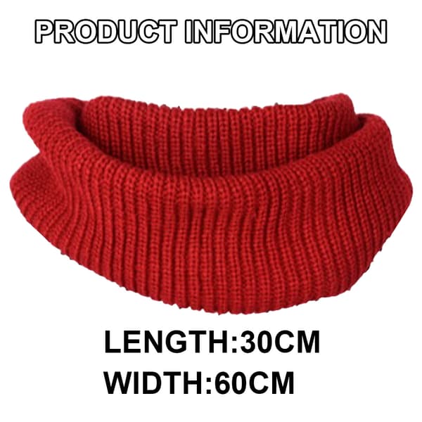 Stor Stickad Damhalsduk Vinter Stickad Infinity Halsduk Mode Tjock Varm Cirkel Loop Halsdukar Mjuk Höst Vinter Tjock Varm Dam