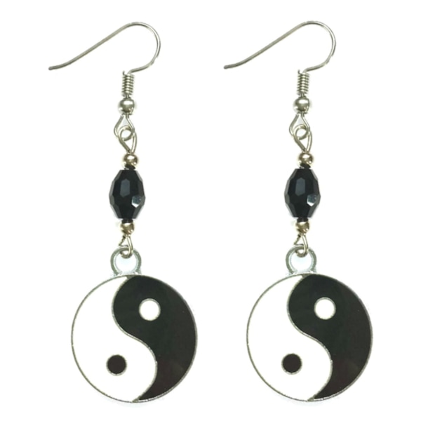 Örhängen Yin Yang Symbol Kraft Energi multifärg