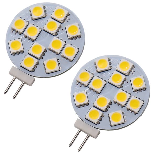 G4 LED-lampa 1,8W, 10-30V, Varmvit, Ej Dimbar, 6-pack