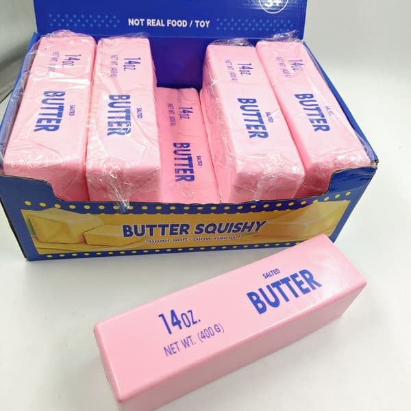 1-pack Sunny Days Squeezable Butter Sensorisk Stressavlastningsleksak Present, 14 uns Pink