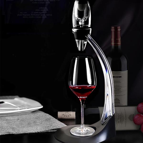 Vinlufter Vinkaraffel, Vinlufter Karaffel med Stativ og