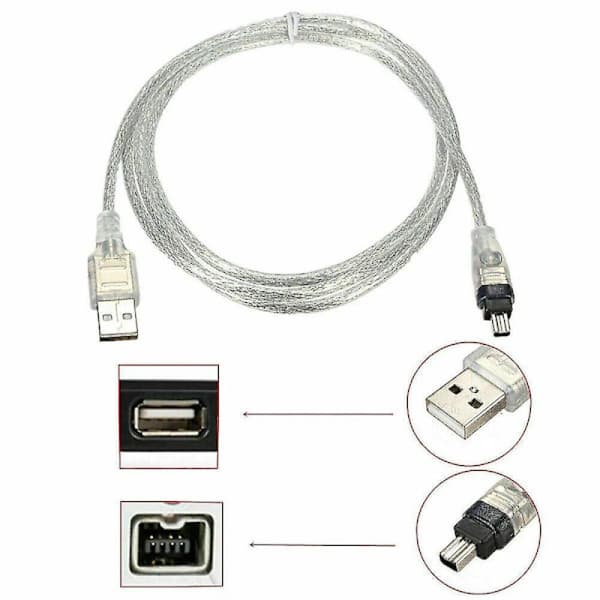 USB-datakabel til Mini DV MiniDV FireWire IEEE 1394 HDV-videokamera til redigering på pc