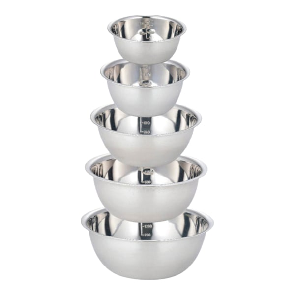 Rostfria Skålar (set om 5) Halkfria Stapelbara Vispskålar Set Blandskålar För Sallad Zh5 Zh5