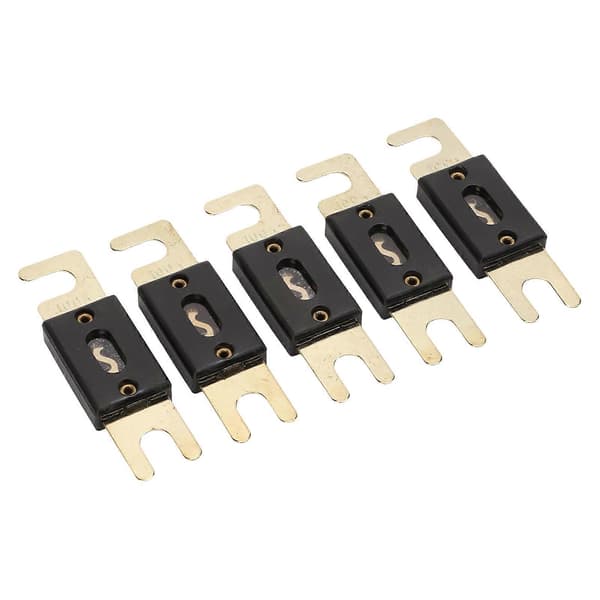 5 stk./sæt 12V/24V/32V 100A ANL Bladsikring Forgyldt Stor Størrelse til Bil Audio Video System