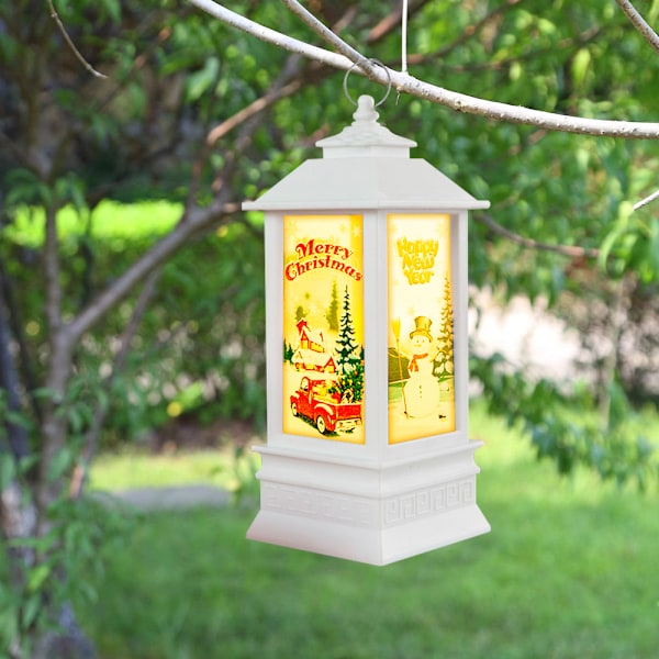Christmas lantern candlestick lamp night light old man snowman