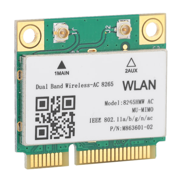 WiFi 6E-kort, pålitlig prestanda, tri-band trådlös modul, Bluetooth 5.3 intern adapter för bärbar dator med 802.11AC dual-band stöd MINI PCI E