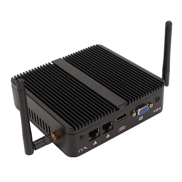 Mini PC för Windows 11 PRO för Linux Quad Core 8GB DDR4 256GB SSD 4K 60Hz Stöd 2.4G 5G WiFi Mini Gaming PC 100‑240V EU-kontakt