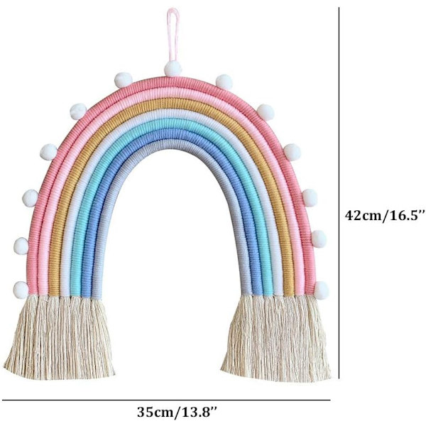Regnbåge Väggdekor Hängande Rum Boho Liten Tapet, Dekorativ W