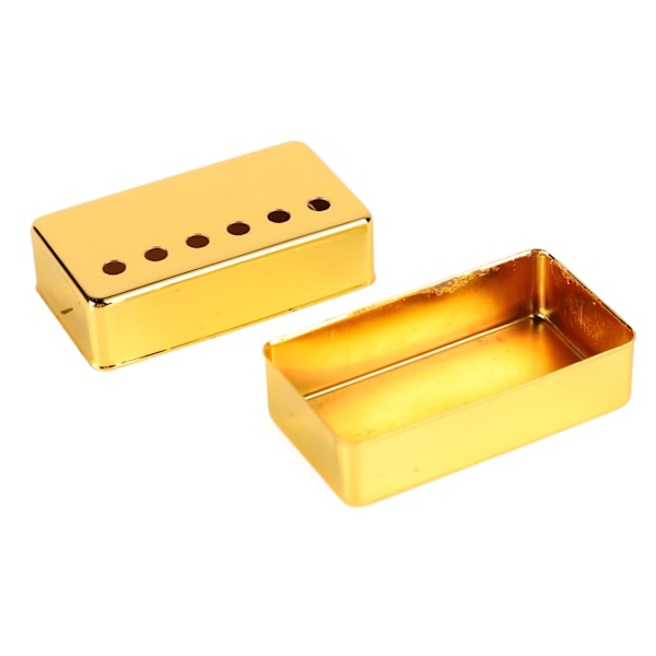 Gitarr Pickup Skydd För Elgitarr Dubbel Spole Mässing Pickup Skydd Metall Material Lätt Korrosionsbeständig Lätt Installation Med Polerad