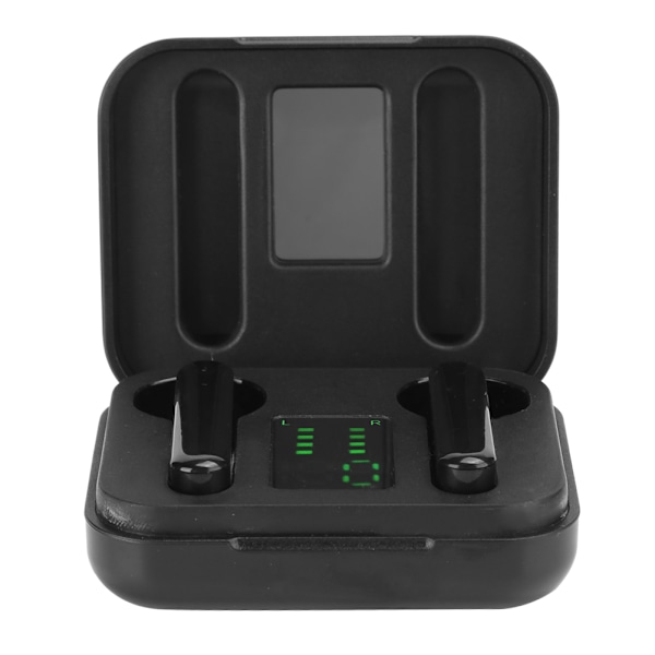Bærbart Bluetooth 5.0 Headset True Wireless med LED Digital Display Stereo Øretelefon Svart