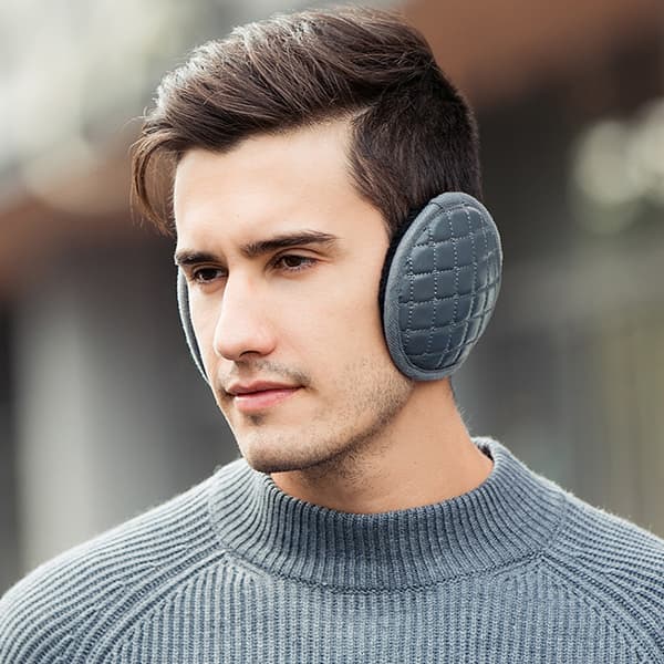 Ørevarmere Vinter Foldbare Varme Udendørs Ørekopper Unisex Justerbare grey