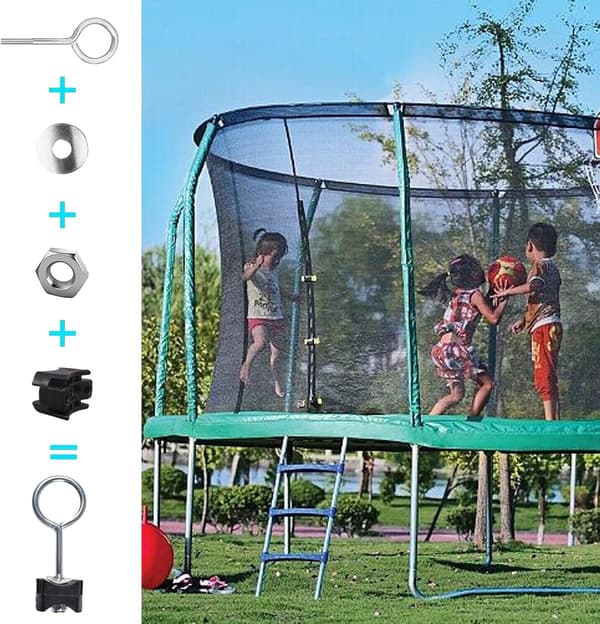12 Pakke Trampolineskruer, Trampolinetilbehør, Trampolinerep.