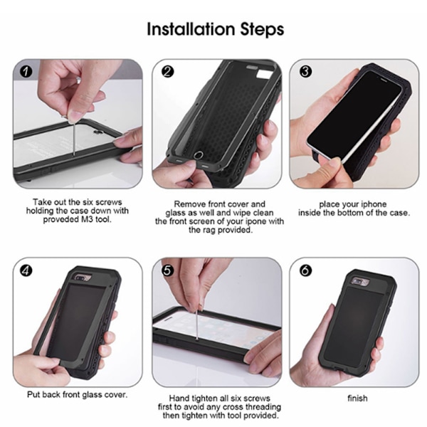 HEAVY DUTY-fodral (Stryktålig) Aluminum för iPhone XR Vit Vit